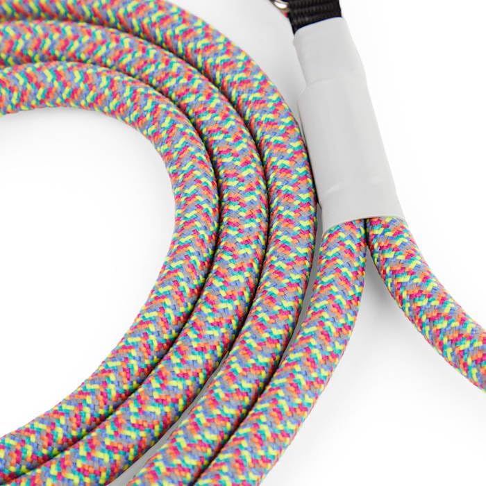 Youly 5/16" Multicolored Reflective Dog Leash, 5 Ft.