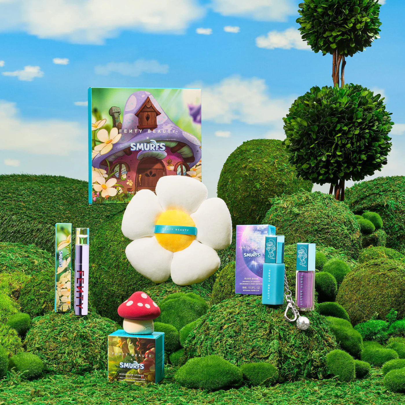 Fenty Beauty Smurfette Smooches Lip Essentials Duo + Keychain